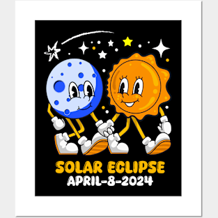 Moon Sun Solar Eclipse 2024 Totality April 8 Posters and Art